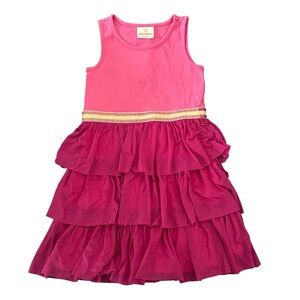Hanna Andersson Pink Tulle Skirted Dress Size 120